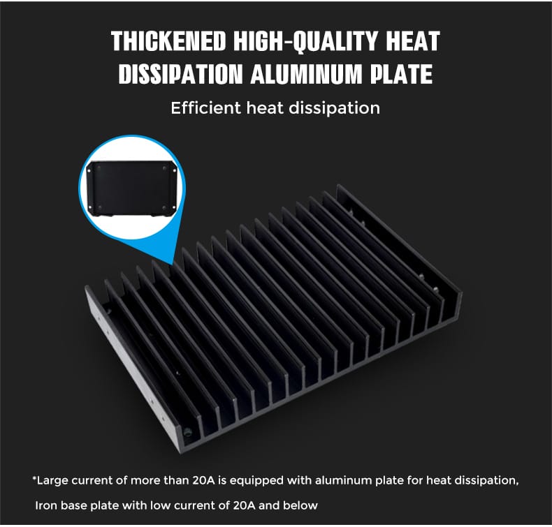 solar charge regulator 12v - heat dissipation