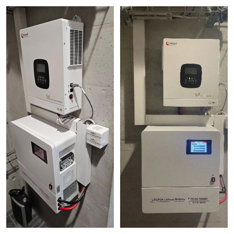6kw hybrid inverter with 100ah lithium lifepo4 battery in Ukraine