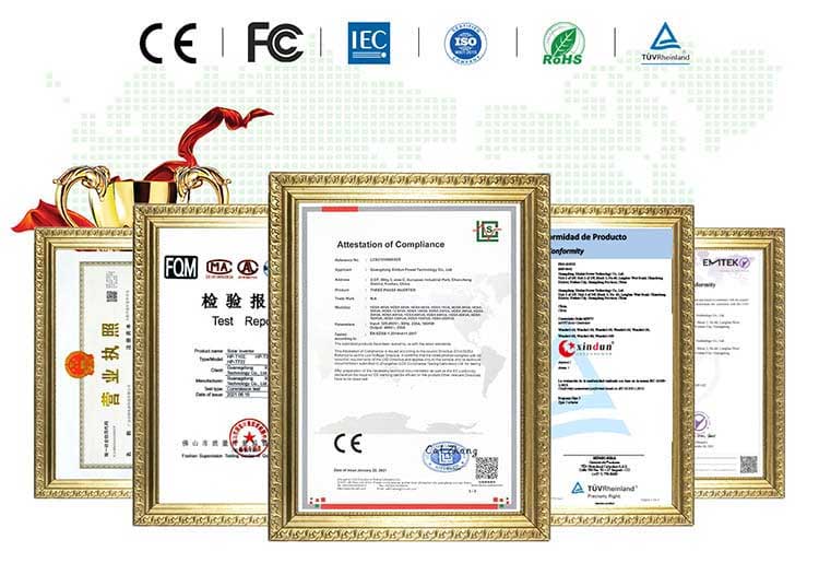Hybrid solar inverter charger certification