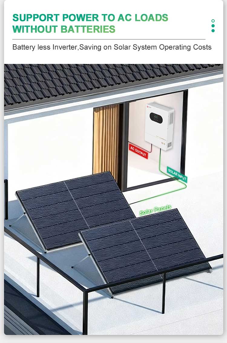 solar electric inverter without battery