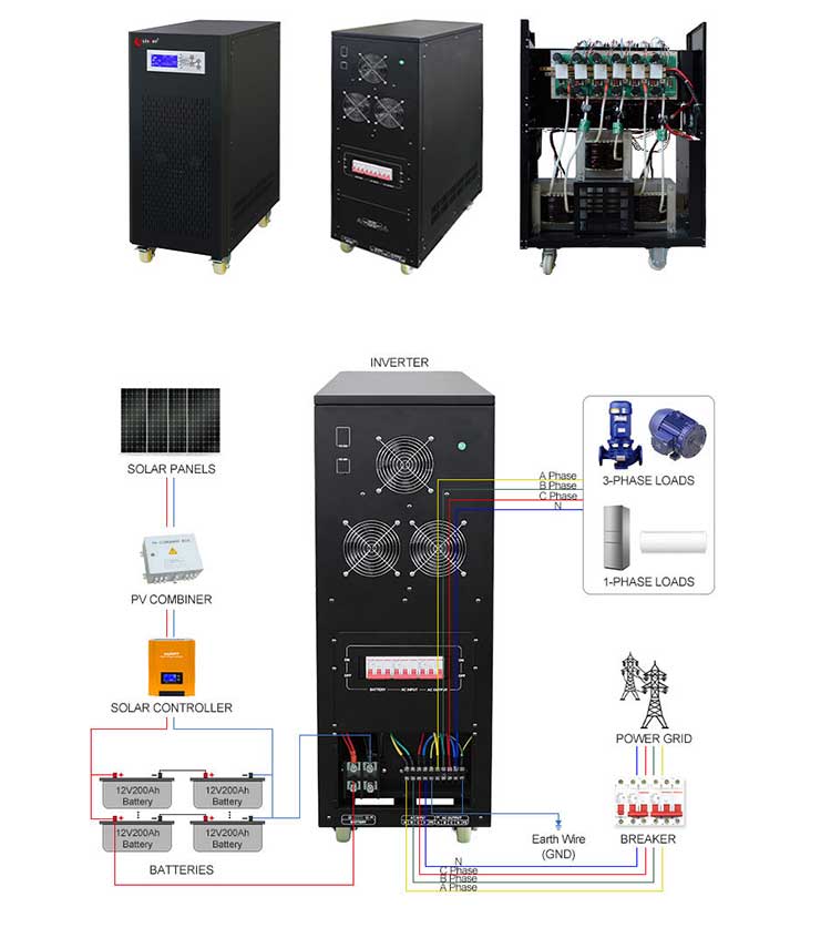 off grid 3 phase solar inverter