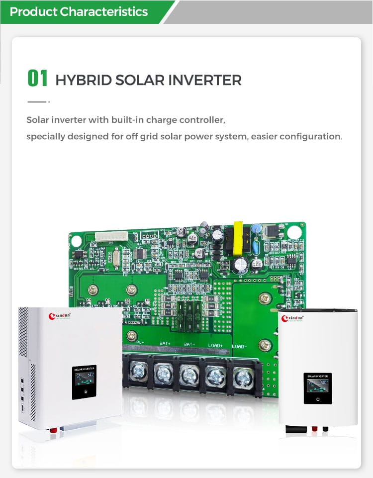 pure sine wave solar inverter with charge controller