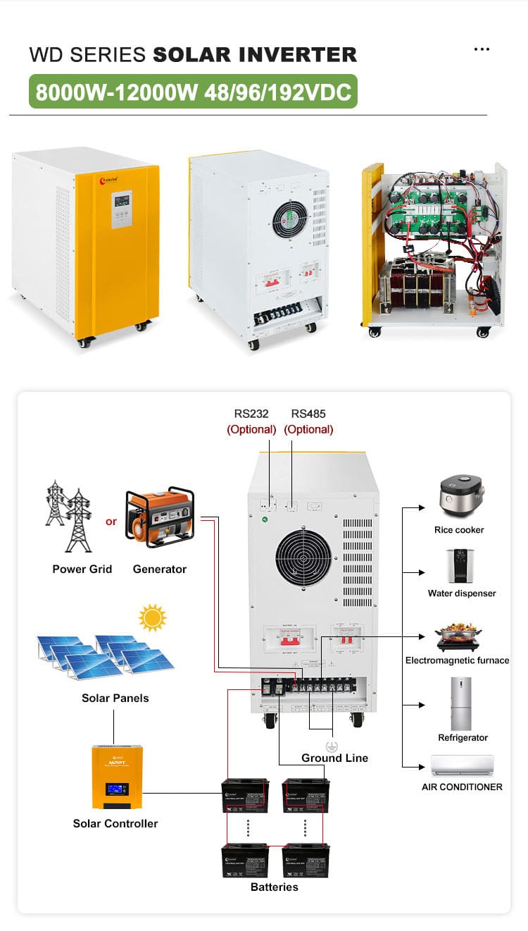 solar ups system for home 8kw 10kw 12kw