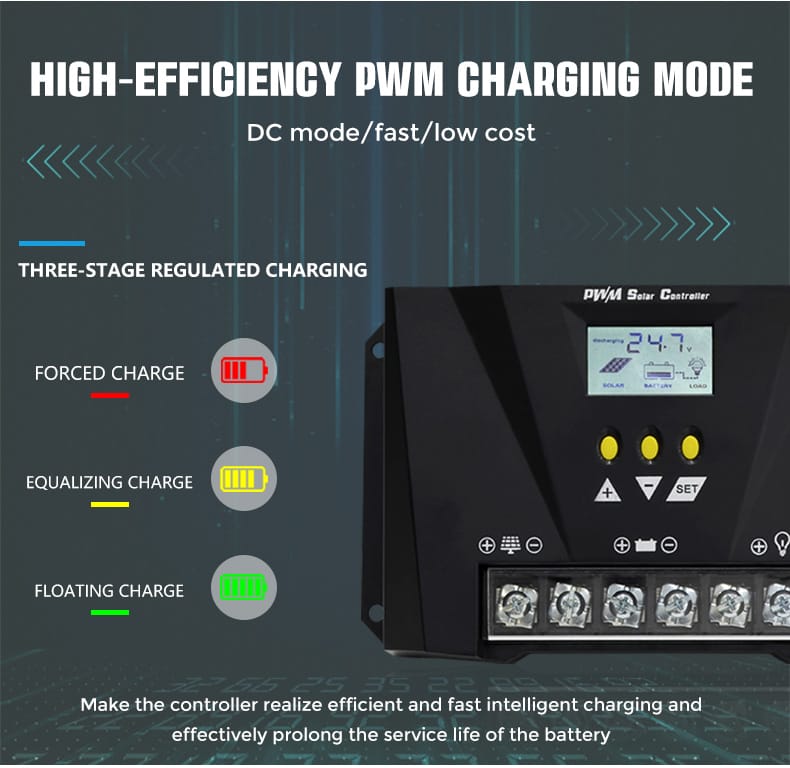 solar regulator controller charging mode