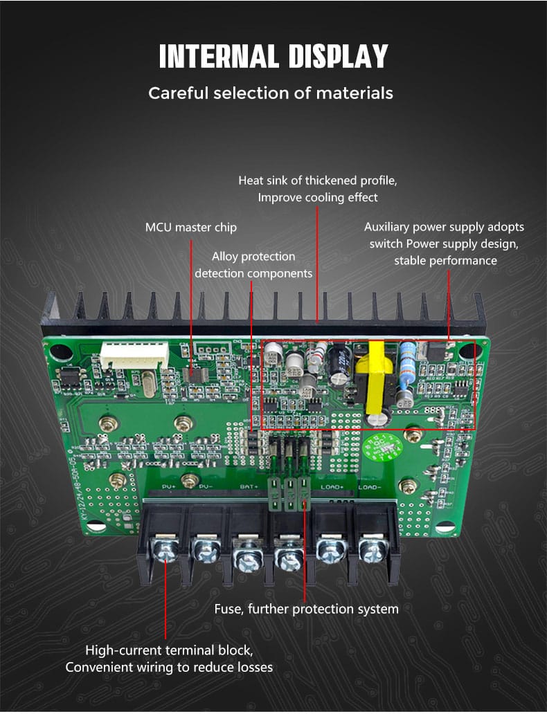 solar power regulator 12v circuit board