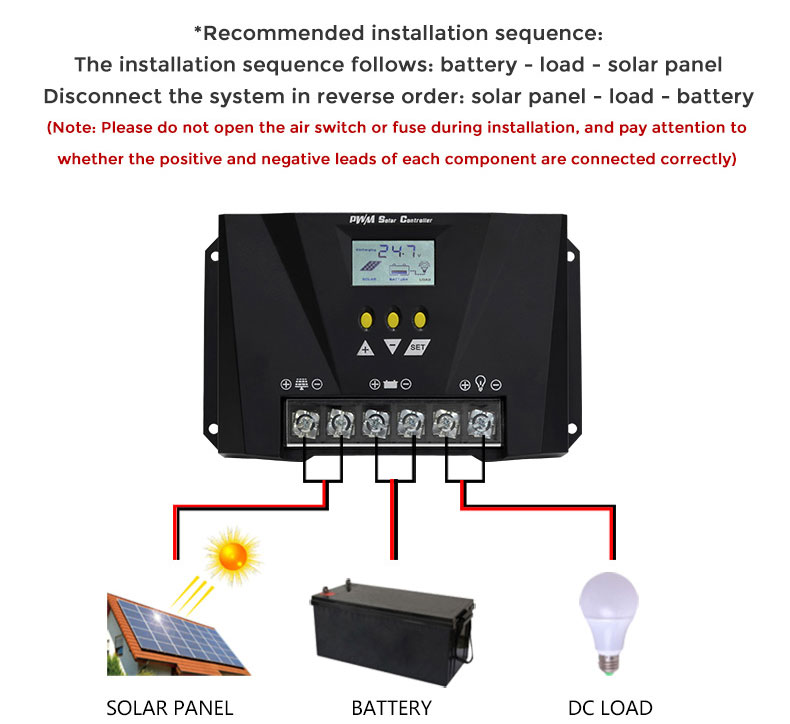 how to use pwm solar power controller