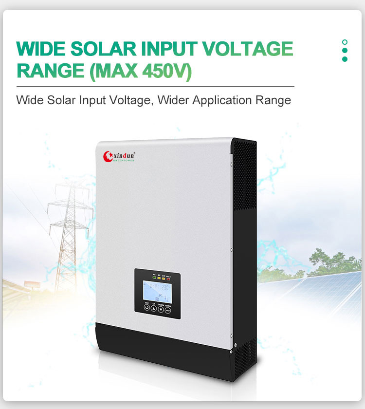 wide solar input voltage - inverters in parallel single phase