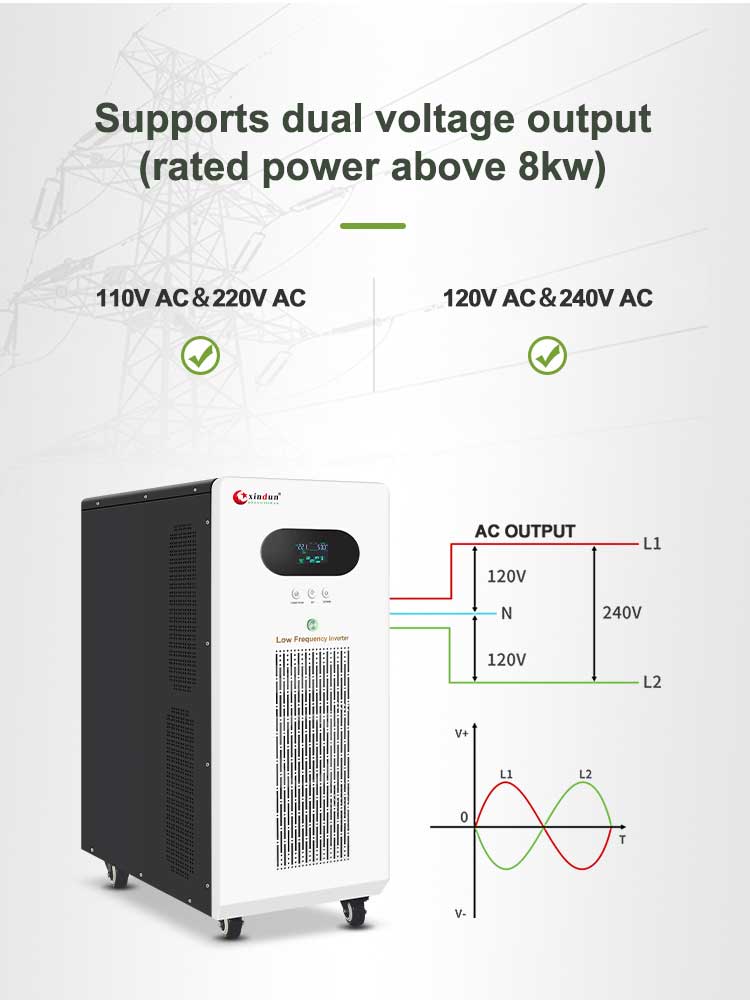 2 phase power inverter 8000w
