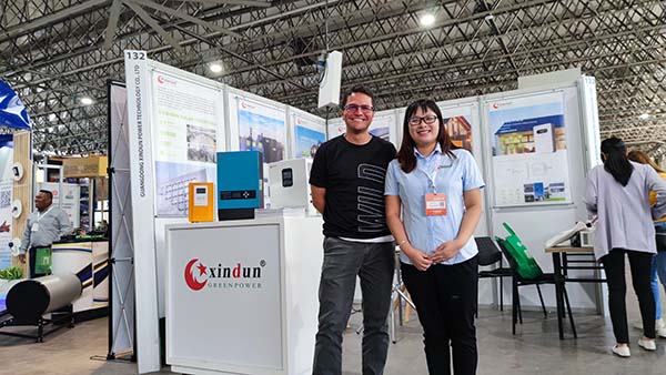 Xindun solar inverter in Exposolar Colombia 2023
