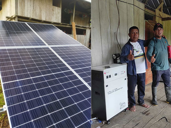 3KW Of Grid Solar System For Rural Homes in Ecuador