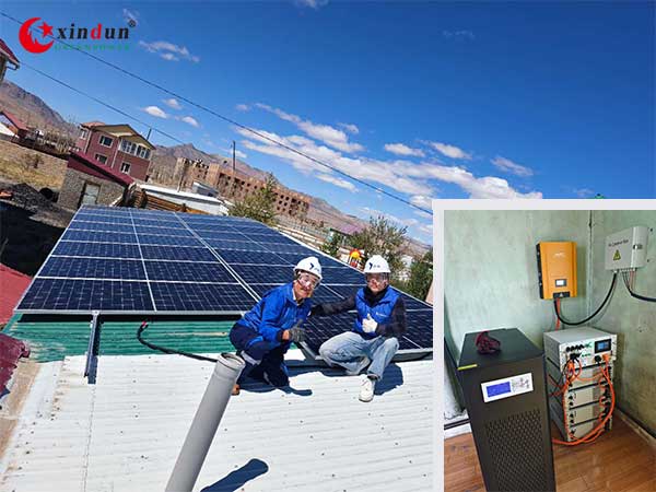 20KW Off Grid Solar System Installed in China