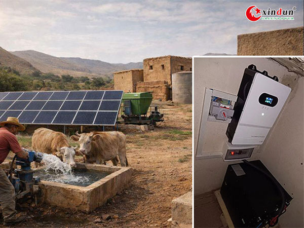 3000W Inverter with Battery Applied in Morocco Solar Power Project