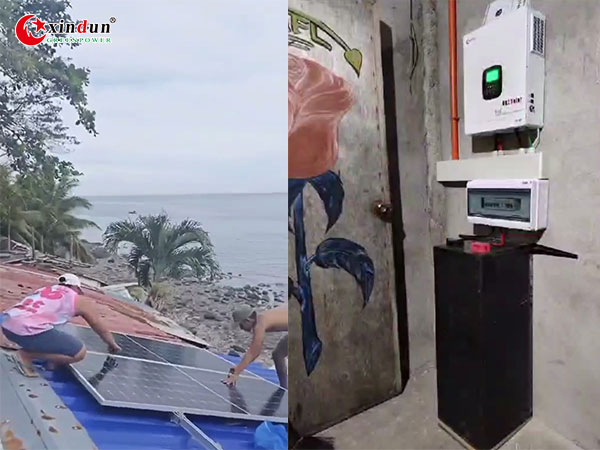 Why Philippines Client Choose Xindun 6KW Off Grid Solar System?