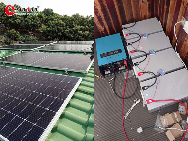 How can a 5kW off grid solar kit solves the island's power supply?
