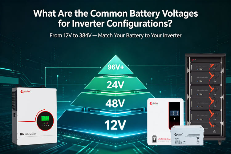 Common battery voltages for inverters